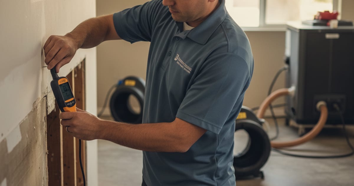 Illustrative water damage assessment and restoration equipment